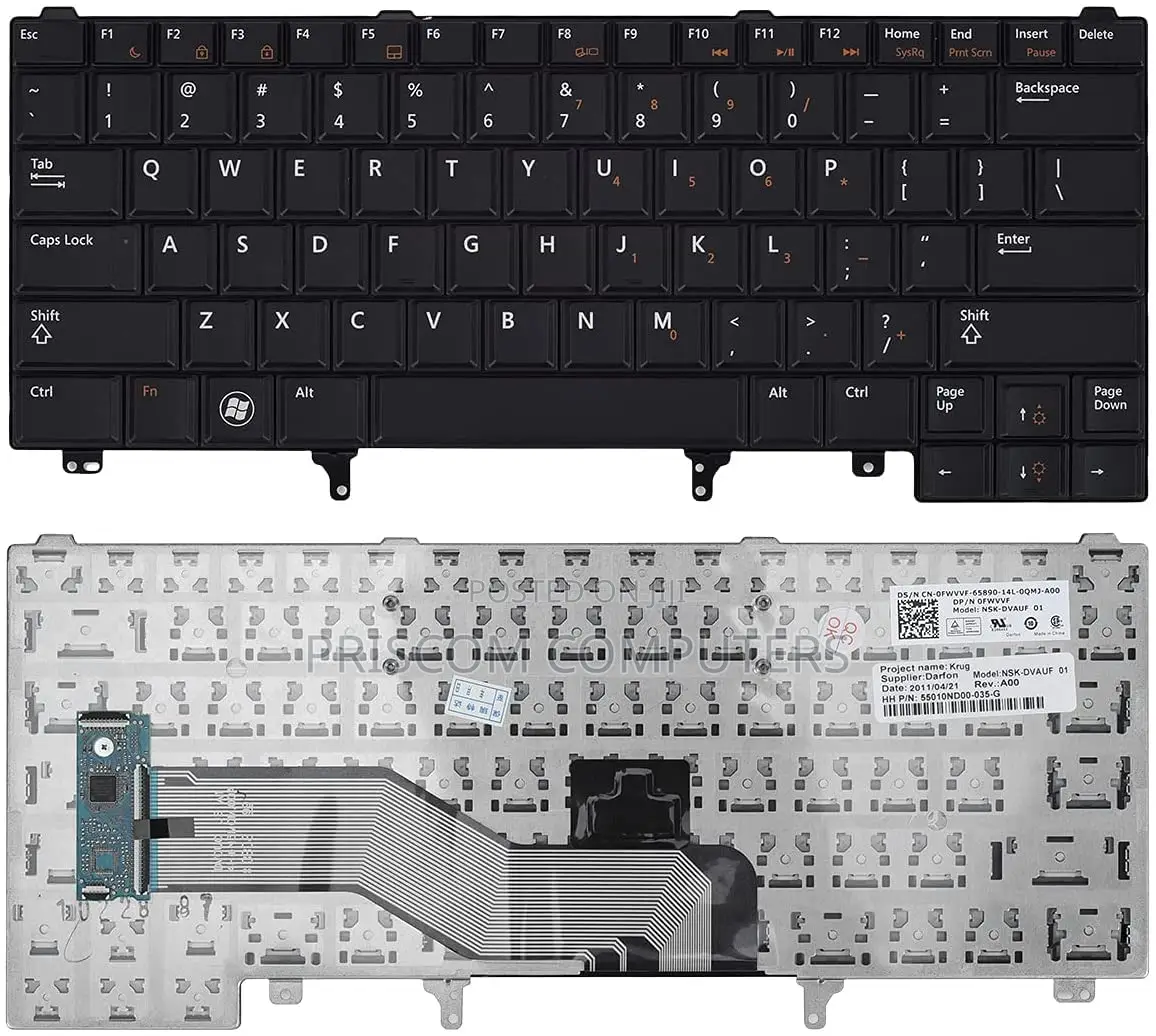 Keyboard for Dell Latitude E6320 E6420 2KJ1G 02KJ1G