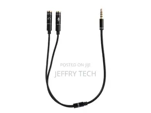 3.5mm Jack Headphone Mic Audio Splitter Gold Plated Aux Exte
