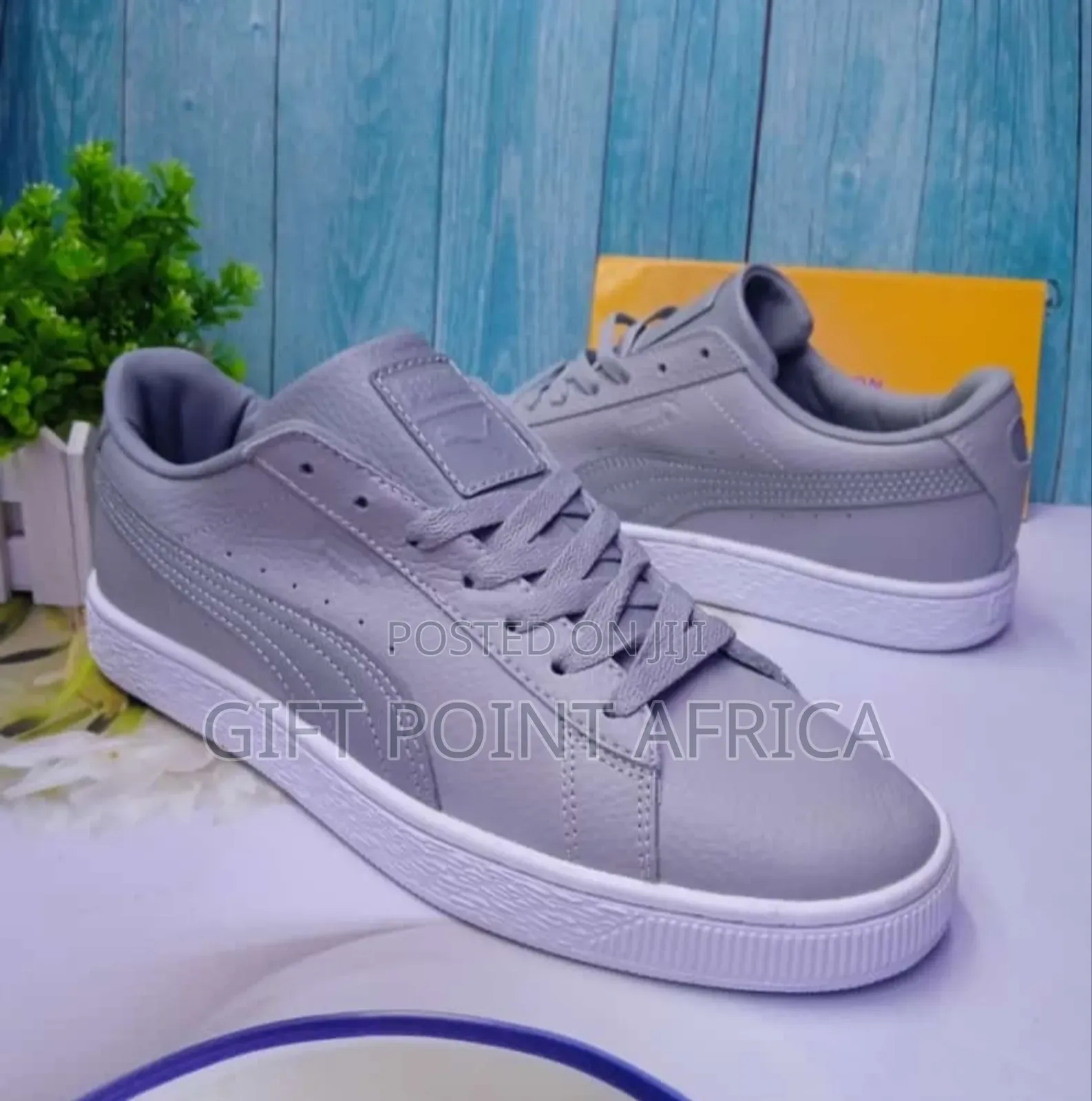 Gray Puma Sneakers Shoes for Men