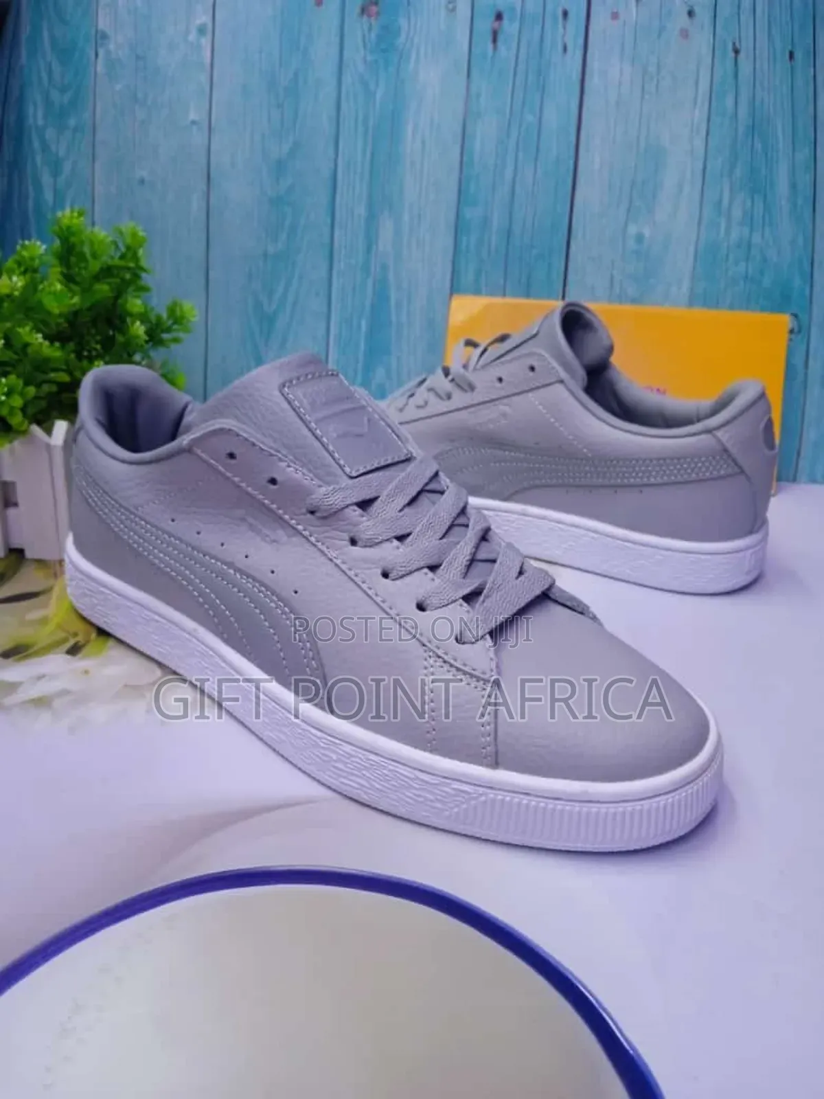 Gray Puma Sneakers Shoes for Men