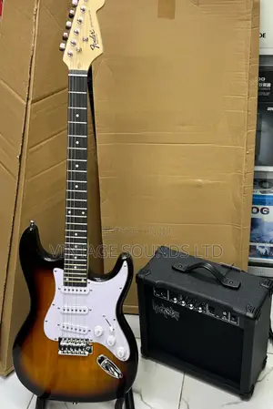 Fender Player Stratocaster SB With Rockstar Mini Combo Amp