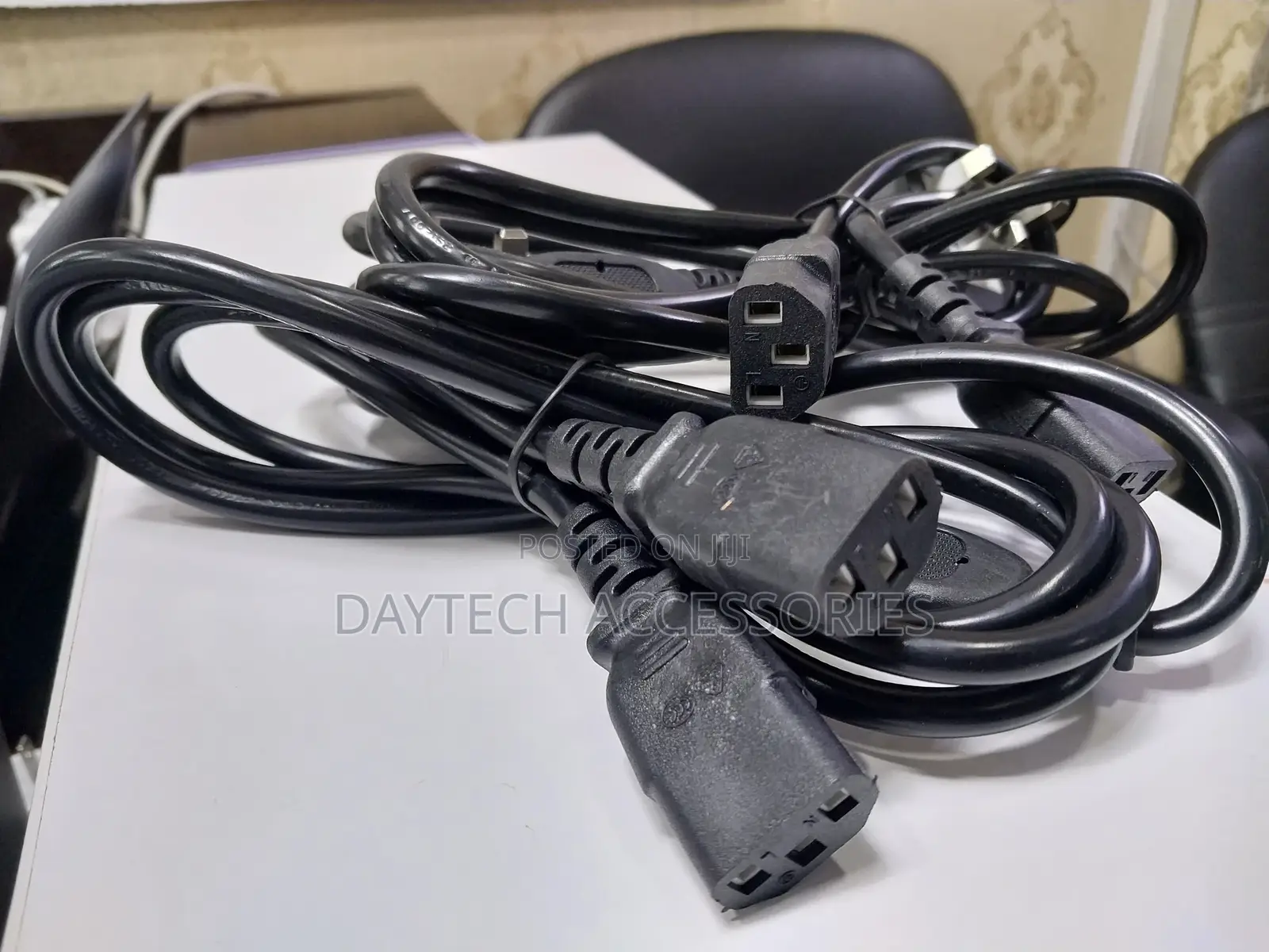 Dual Monitor Computer Screen Power Cord Cable 6 Foot Ac