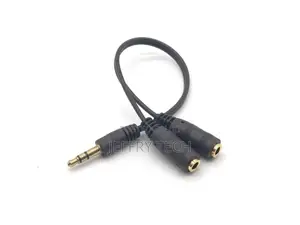 3.5mm 1 in 2 Couples Audio Line Earbud Headset Headphone Ear