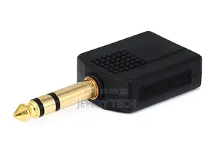 1/4in (6.35mm) TRS Stereo Plug to 2x 1/4in (6.35mm) TRS Ste
