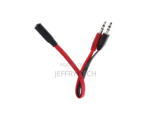 3.5mm Port Splitter Mic and Audio Male to Female Headset Ada