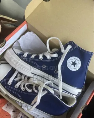 Blue High Top Converse