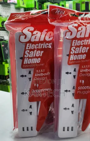 Itel ISU-6421WU 4 Way Extensions With USB Charging Ports 3M