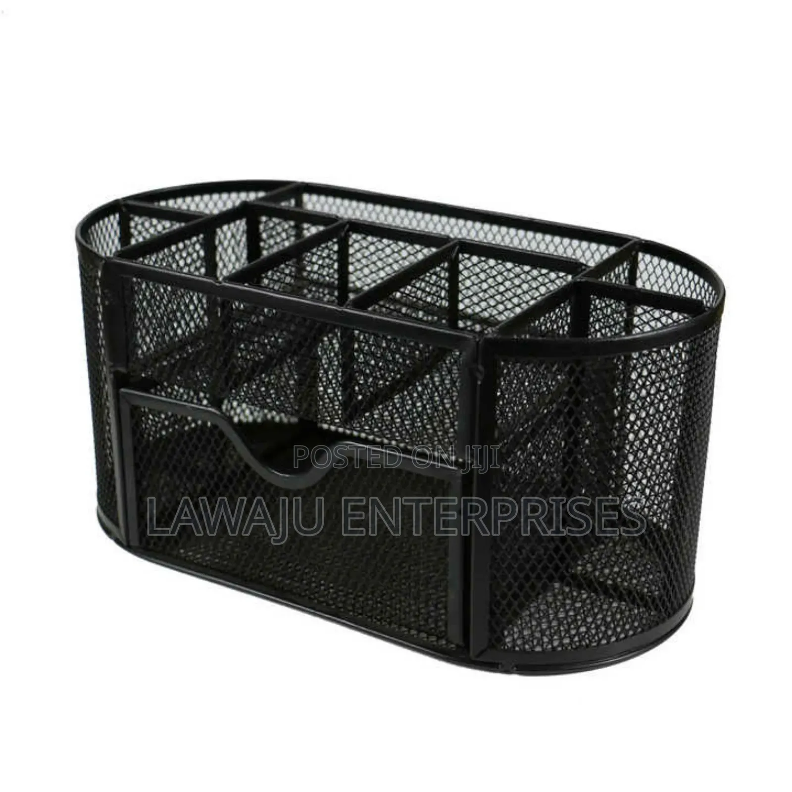 Metallic Mesh Desk Organizer