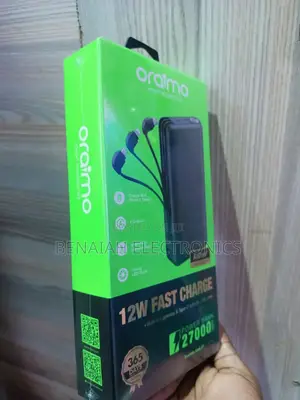 Power Bank Oraimo. 27000 Mah With Strong Led Light.