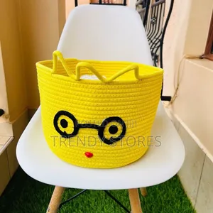 Yellow Toy Storage Basket