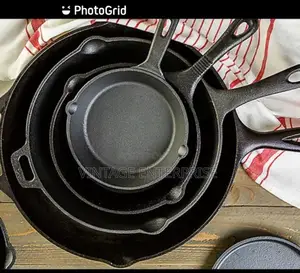 4pcs Cast Iron Non-Stick Pan ••√
