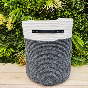 Large Cotton Rope Basket With Handles