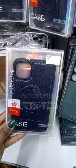 Designed for iPhone 11, Luxury Slim Fit PU Leather Back Case