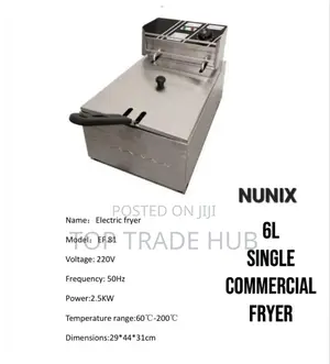 Nunix 6L Single Commercial Electric Deep Fryer
