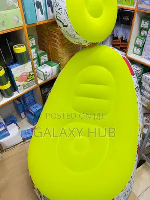 Luminous Green Inflatable Seat With Footrest