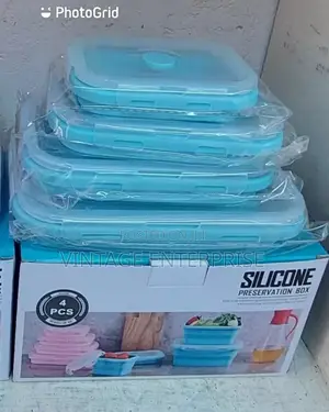 Collapsible Silicone Food Container (4 PCS )