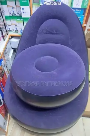 Inflatable Seat(116 *98*83) With Foot Rest With Pump •√