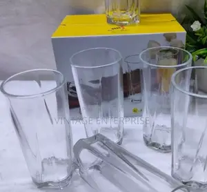 Glasses:Set of Six Byd Long Glass (Quality Glasses ).••√