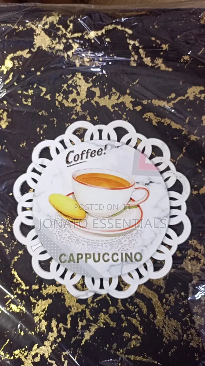 2 Piece Coffee Tea Themed Drink Coasters