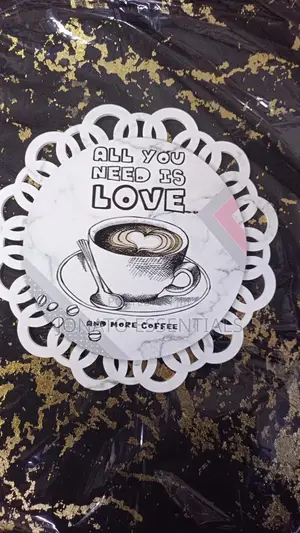2 Piece Coffee Tea Themed Drink Coasters