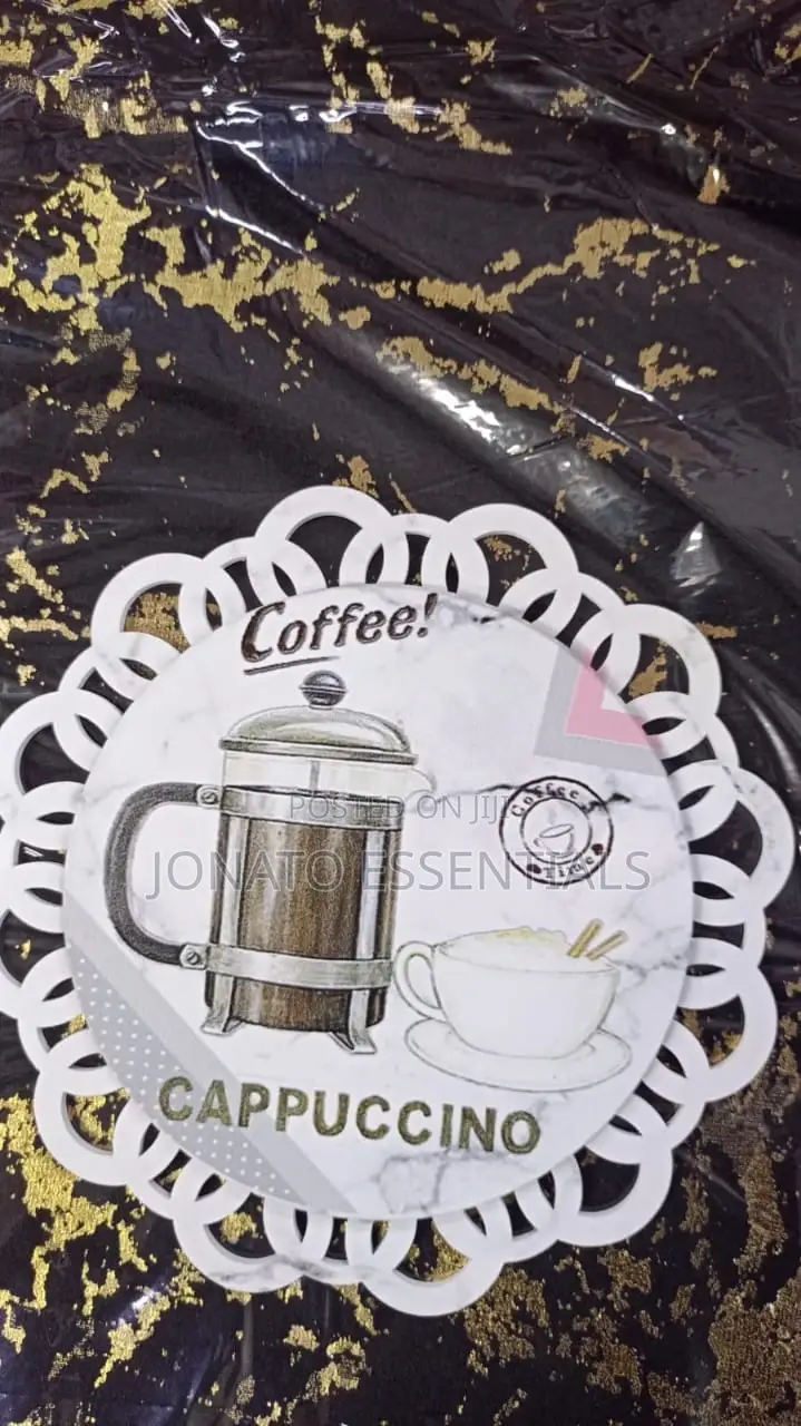 2 Piece Coffee Tea Themed Drink Coasters