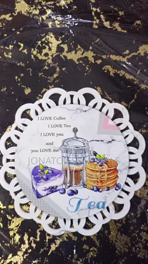2 Piece Coffee Tea Themed Drink Coasters