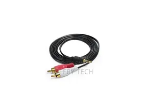 1m 3.5mm Male Stereo Mini Plug Jack TO 2 RCA Stereo Computer