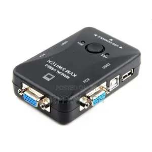 Switch KVM Switch USB 2.0 2 Ports for Sharing Keyboard Mouse