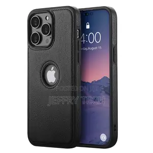 Leather Flexible Back Case Designed for iPhone 14 Pro Max (6