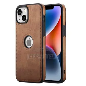 Leather Flexible Back Cover Case for iPhone 14 Plus (6.7 Inc