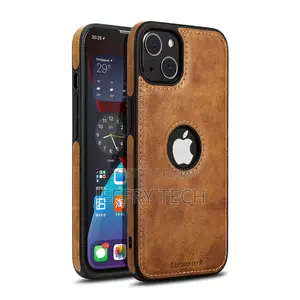 Leather Back Case for Apple iPhone 13 Mini (5.4 Inch) (Brown