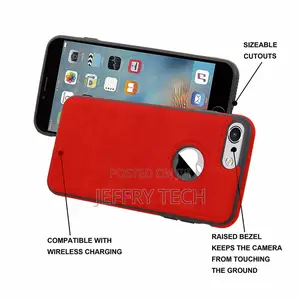 Leather Back Case for Apple iPhone 6 / iPhone 6s (Red)