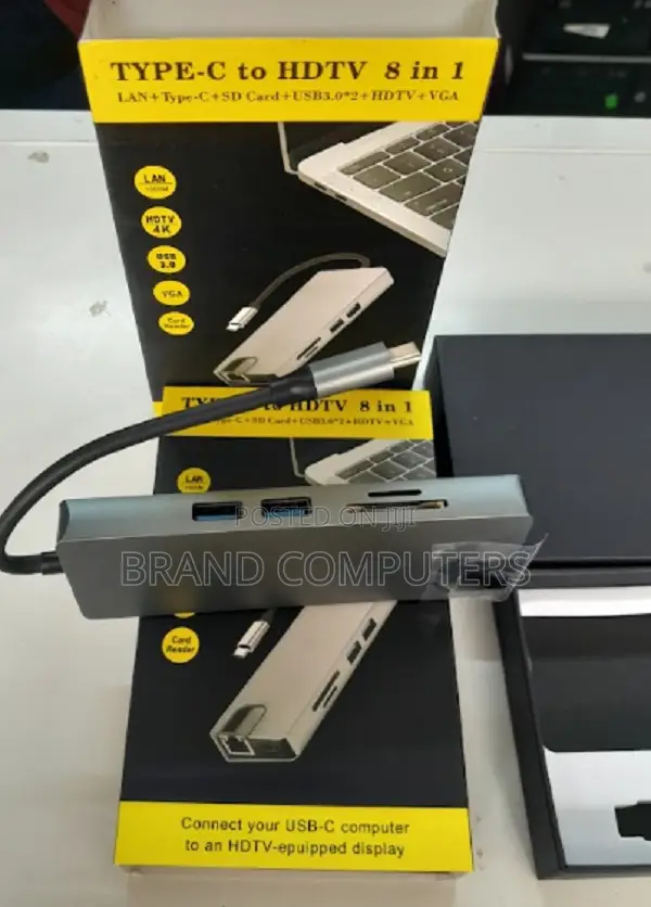 Type-C 8-in-1 Adapter to HDMI With VGA