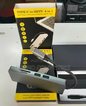 Type-C 8-in-1 Adapter to HDMI VGA LAN SD USB 3.0