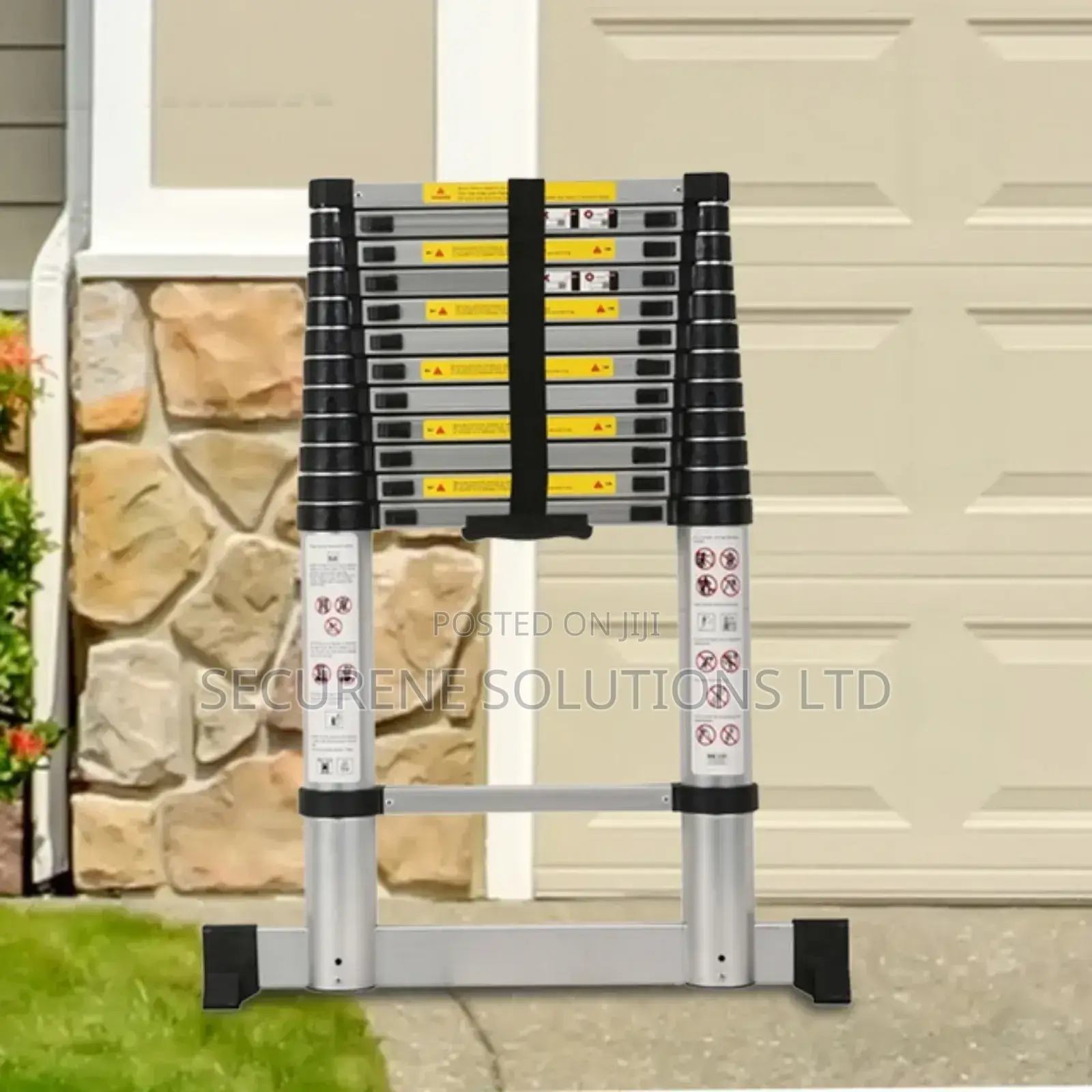 3.8m Aluminium Single Telescopic Ladders