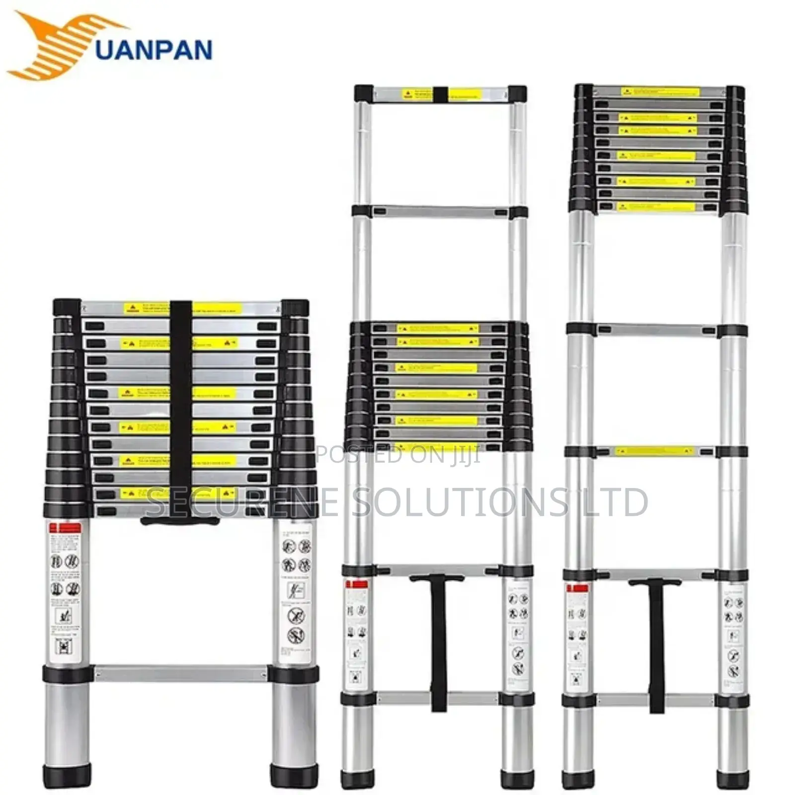 4.1m Aluminium Single Telescopic Ladder