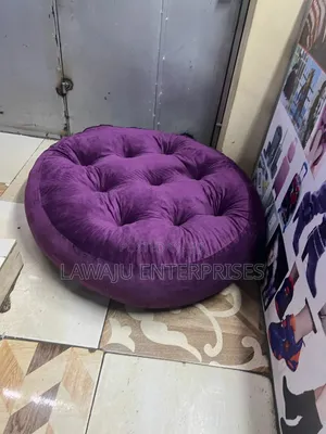 Purple Round Floor Pillow
