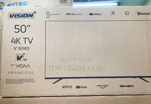 Vision+ Vidaa Frameless 50inch Tv With Bracket