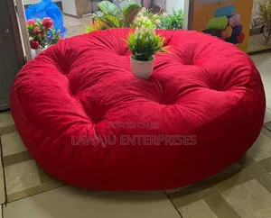 Red Round Pillow