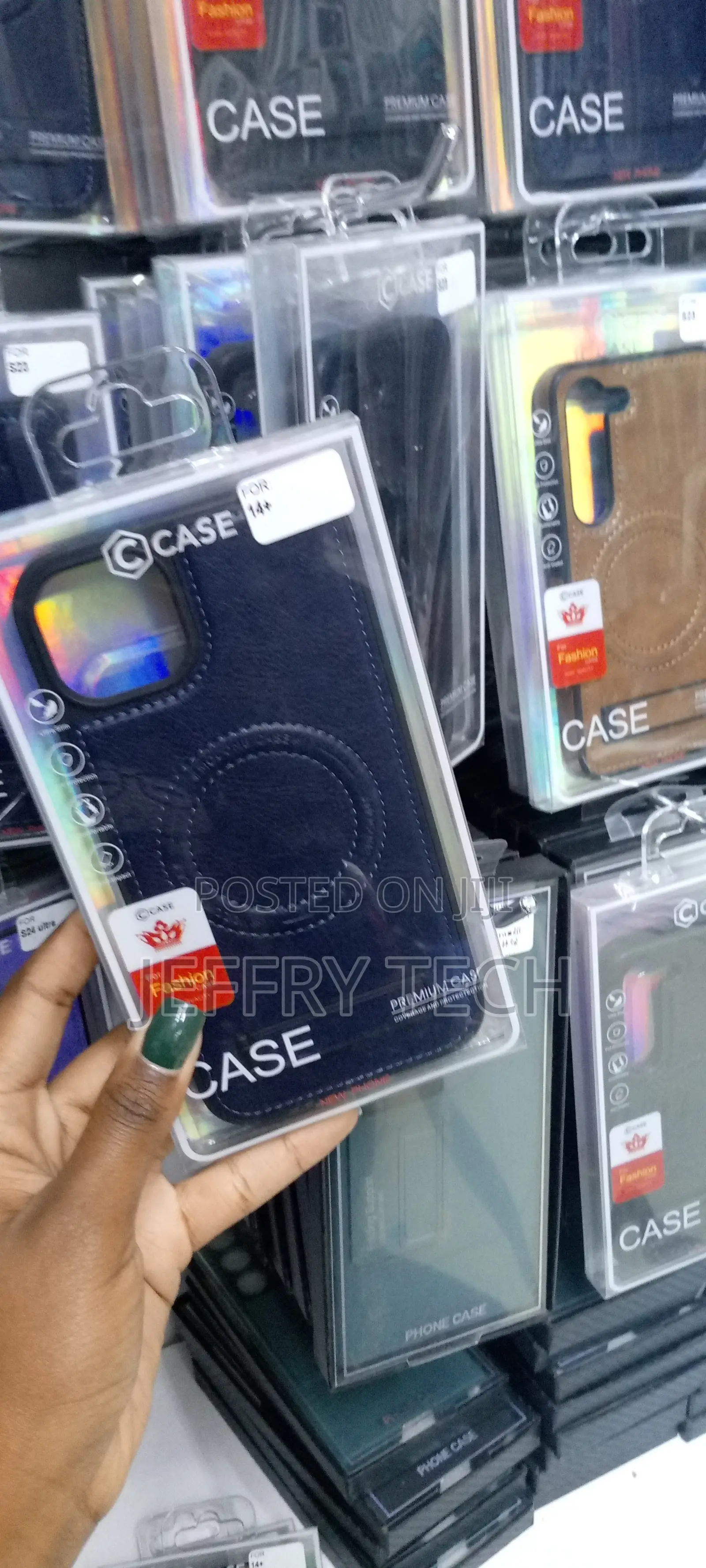 iPhone 14 Plus Premium PU Leather Case