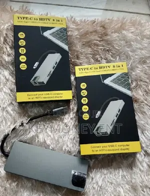 Type C Multiport HUB With VGA, LAN ,HDMI for Macbook