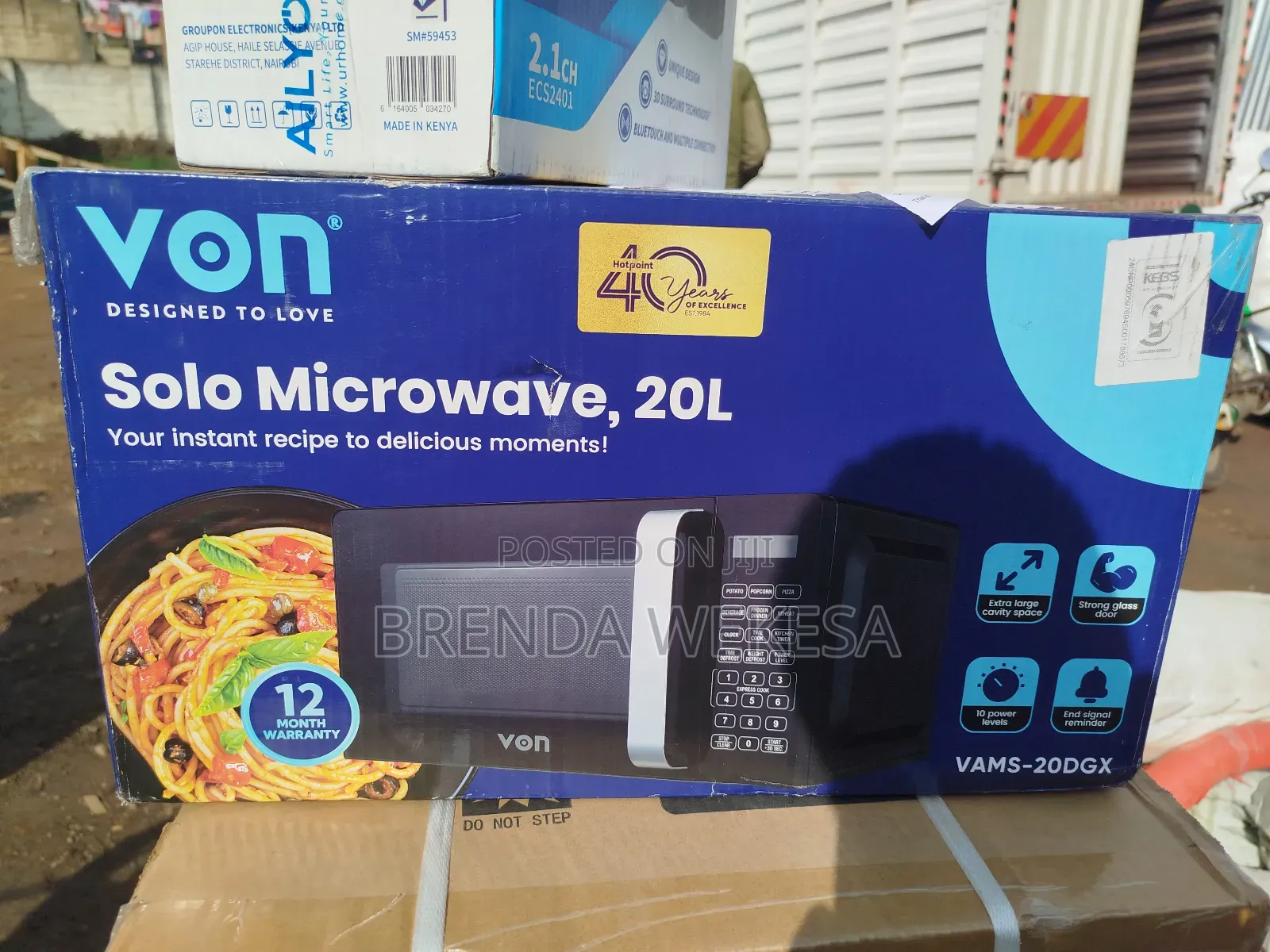 Von Vams-20dgx Microwave Oven Solo - 20l