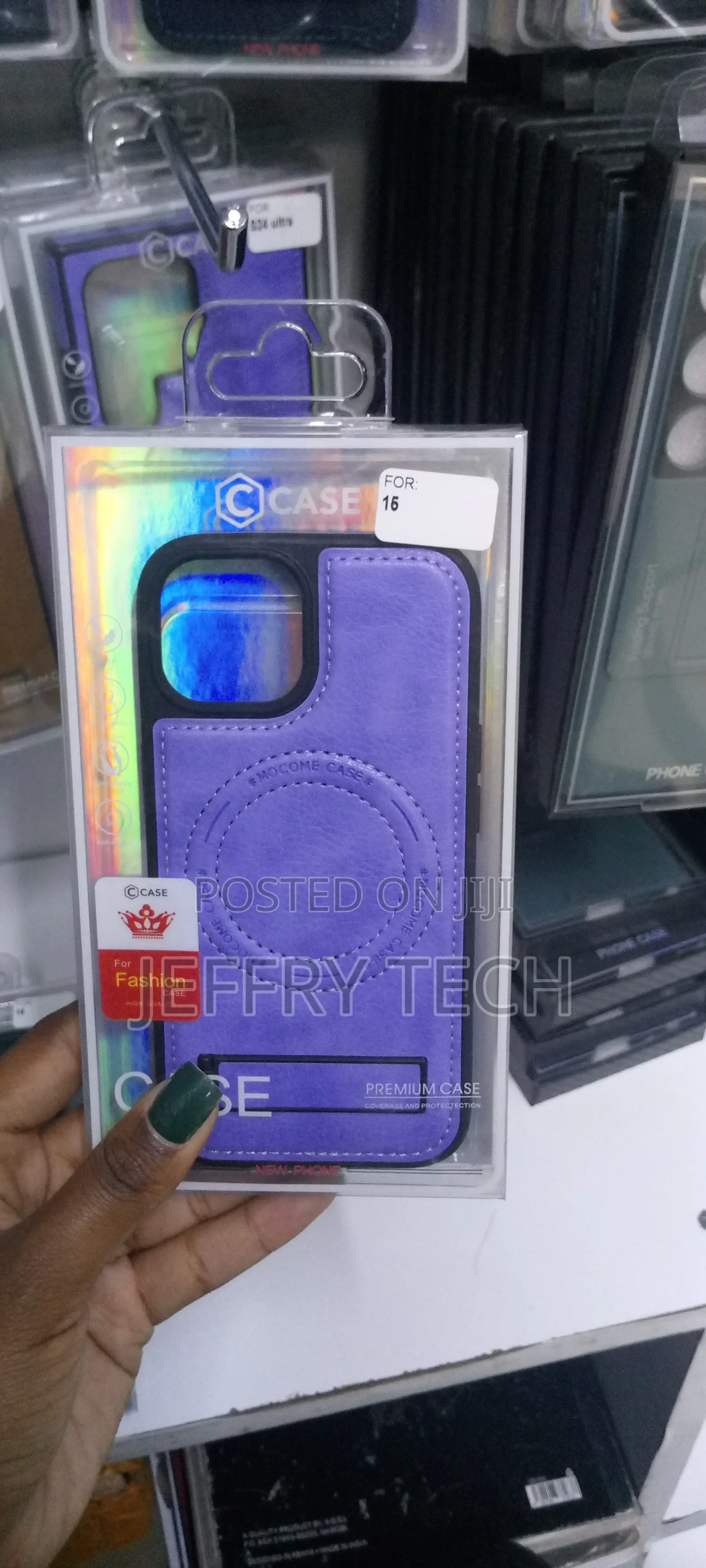 iPhone 15 Leather Case,Compatible With Magsafe
