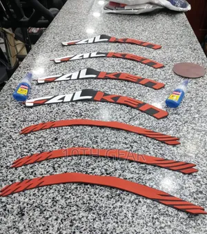 3D Falken Tyre Sticker-Red and White