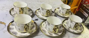 12pcs Ceramic Mugs and Saucer