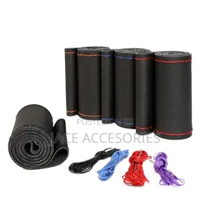 Microfiber Car Steering Leather Stitching