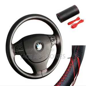 Microfiber Car Steering Leather Stitching