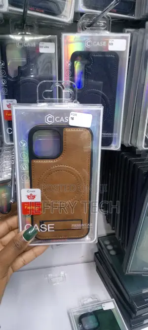 iPhone 15 Leather Case,Compatible With Magsafe,Built-in Inv