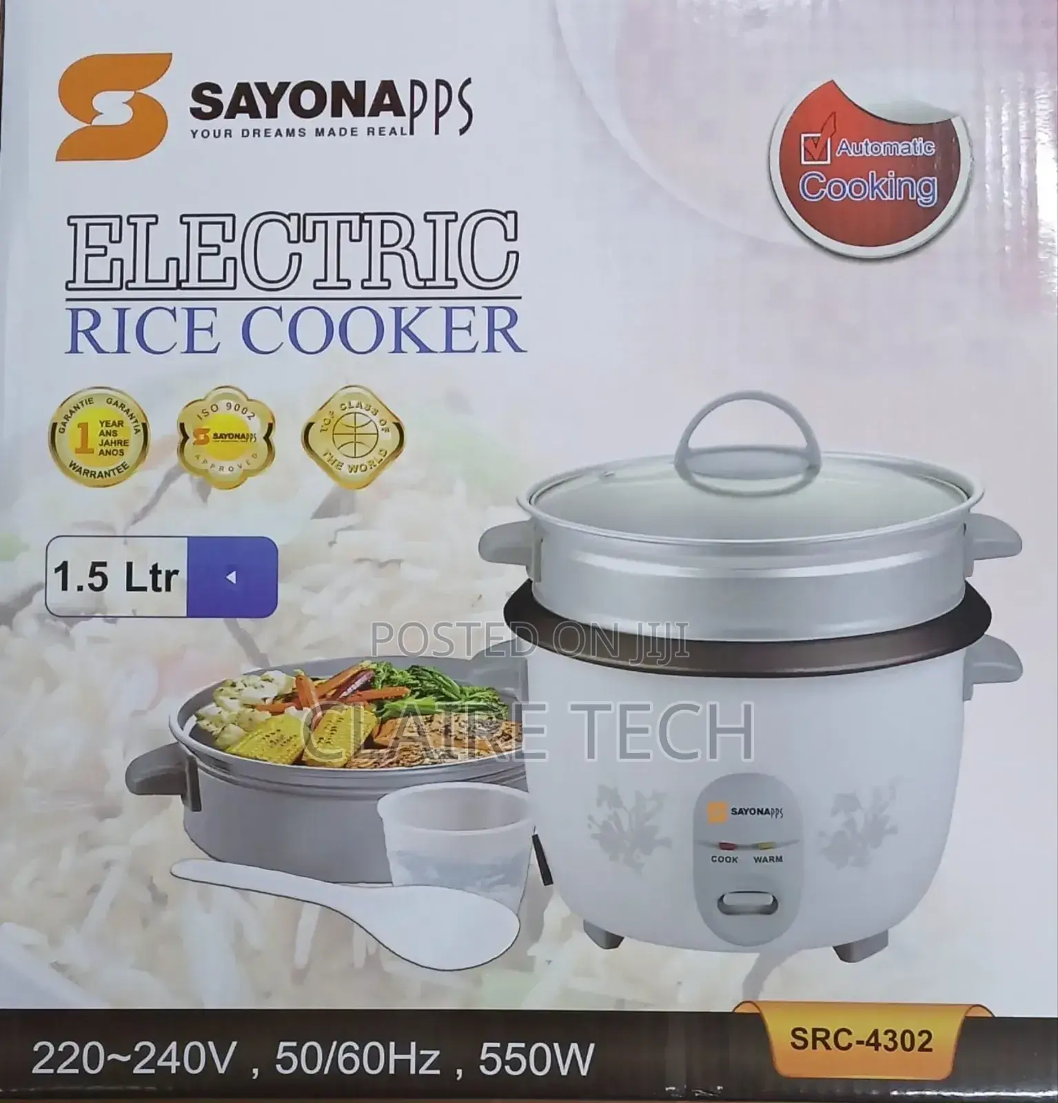 Sayona Rice Cooker 1.5litres