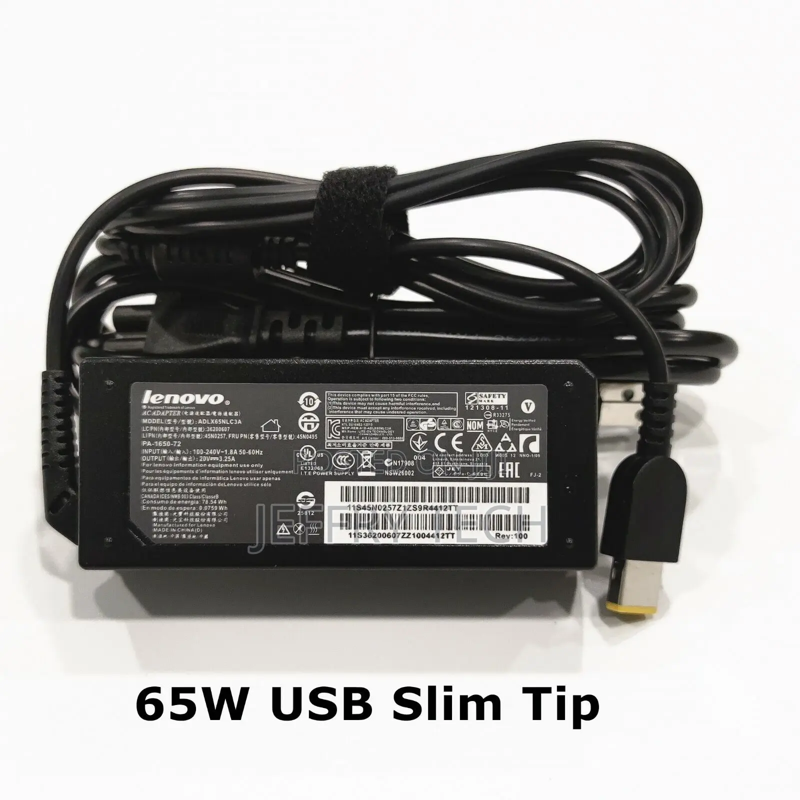 65W 20V 3.25A for Lenovo Thinkpad AC Charger Adapter SQUARE